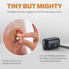 Minitone Pro ™ Discreet Rechargeable CIC Hearing Aids (App Controled)