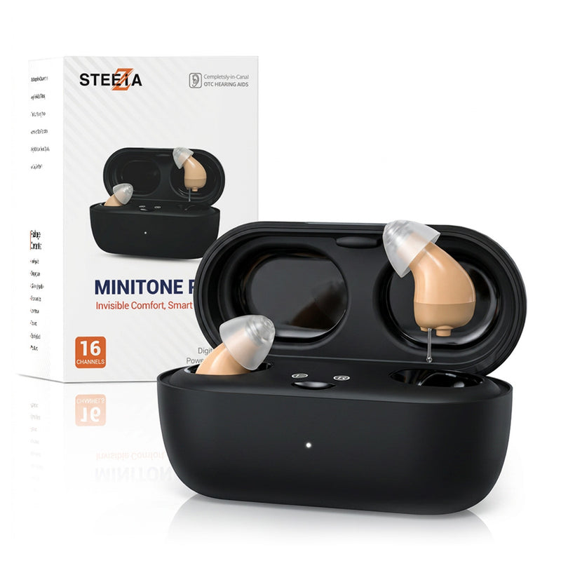 Minitone Pro - Discreet Rechargeable CIC Hearing Aids (App Controled) - Steezia