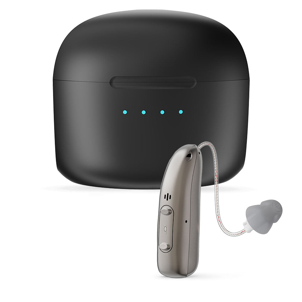 Rechargeable Behind ear hearing aids, Bluetooth with App control (Ref: R03L1)